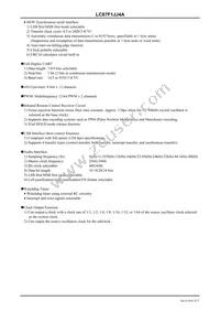 LC87F1JJ4AUWA-2H Datasheet Page 3