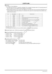 LC87F1JJ8AUWA-2H Datasheet Page 4