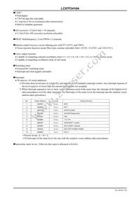 LC87F2416AUEB-NH Datasheet Page 3