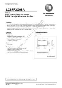 LC87F2G08AUMJ-ZH Datasheet Cover