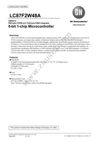 LC87F2W48AVU-SQFP-H Datasheet Cover