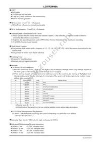 LC87F2W48AVU-SQFP-H Datasheet Page 3