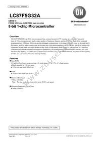 LC87F5G32AU-EE-3E Datasheet Cover