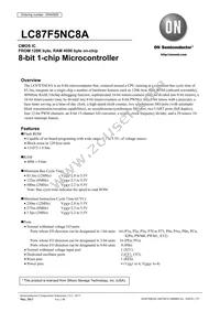 LC87F5NC8AU-QIP-E Datasheet Cover