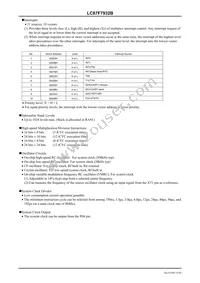 LC87F7932BUEF-2H Datasheet Page 4