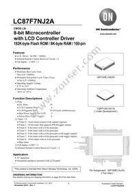 LC87F7NJ2AVUEJ-2H Datasheet Cover