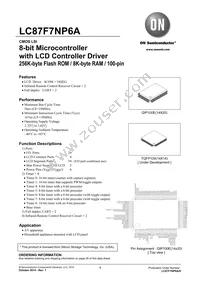 LC87F7NP6AVUEJ-2H Datasheet Cover