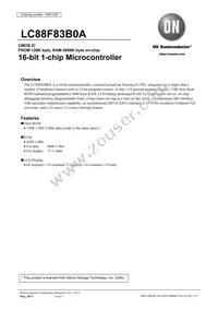 LC88F83B0AUC-X1 Datasheet Cover