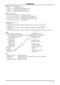 LC88F83B0AUC-X1 Datasheet Page 2