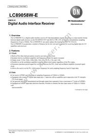 LC89058W-E Datasheet Cover