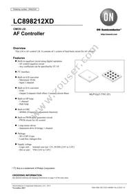 LC898212XD-SH Datasheet Cover