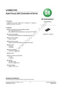 LC898217XC-MH Datasheet Cover