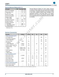 LCA211STR Datasheet Page 2
