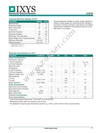 LCA701STR Datasheet Page 2