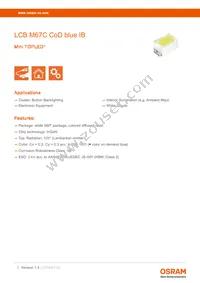 LCB M67C-R2S2-2J8L-1-10-R18-Z Datasheet Cover