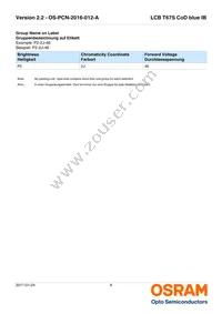 LCB T67S-P2R2-2J8L-1-10-R18-Z Datasheet Page 8