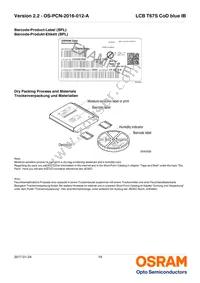 LCB T67S-P2R2-2J8L-1-10-R18-Z Datasheet Page 19