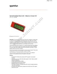 LCD-09393 Datasheet Cover