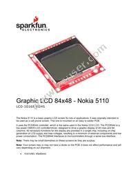 LCD-10168 Datasheet Cover