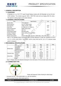 LCD-OLINUXINO-15.6FHD Datasheet Page 4