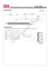 LCM-25DA Datasheet Page 3