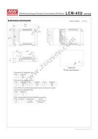 LCM-40U Datasheet Page 7