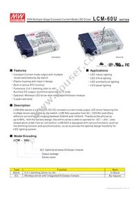 LCM-60U Datasheet Cover