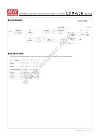 LCM-60U Datasheet Page 3