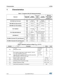 LCP22-150B1RL Datasheet Page 2