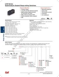 LCS052P00PDW Datasheet Cover