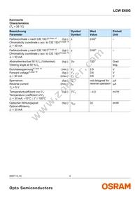 LCW E6SG-U2AB-Q3R5-Z Datasheet Page 4