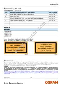 LCW E6SG-U2AB-Q3R5-Z Datasheet Page 17