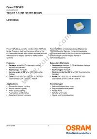 LCW E6SG-V2BA-4L8N-Z Datasheet Cover