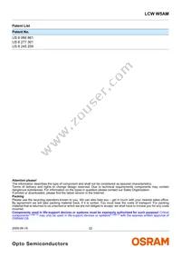 LCW W5AM-KYLX-5H7I-0-350-R18-Z Datasheet Page 22