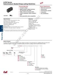 LCW012T13SDY Datasheet Cover