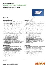 LD W5SN-3T4U-35-Z Datasheet Cover