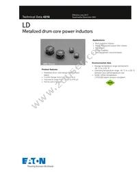 LD1-820-R Datasheet Cover
