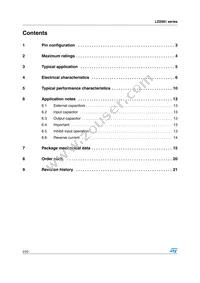 LD2981ABM38TR Datasheet Page 2