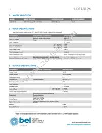 LDE160-26 Datasheet Page 2