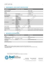 LDE160-26 Datasheet Page 3