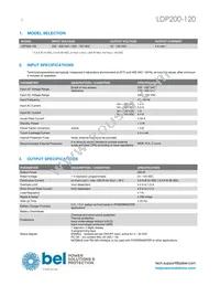 LDP200-120 Datasheet Page 2