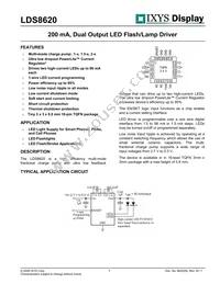 LDS8620-002-T2 Datasheet Cover