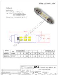 LE-0909-14WW Datasheet Cover