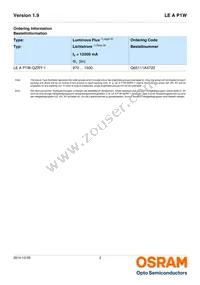 LE A P1W RXRY-1 Datasheet Page 2