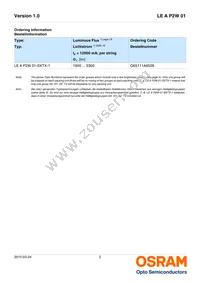 LE A P2W 01-SXTX-1-0-F00-T01 Datasheet Page 2