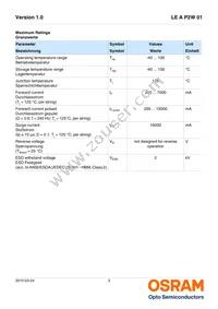 LE A P2W 01-SXTX-1-0-F00-T01 Datasheet Page 3