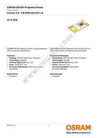 LE A P2W-SYTX-23-0-F00-T01 Datasheet Cover