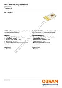 LE A P3W 01-TXTY-3-0-F00-T01-LM Datasheet Cover