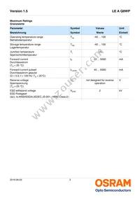 LE A Q8WP-LYMY-23-0-A40-R18-ZI Datasheet Page 3