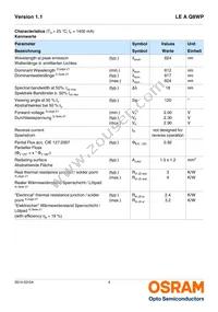 LE A Q8WP-LZMX-1-0-A40-R18-Z Datasheet Page 4